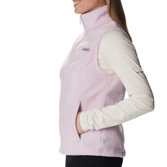 Columbia Benton Springs Fleece Vest Pink Size L - Picture 2 of 11